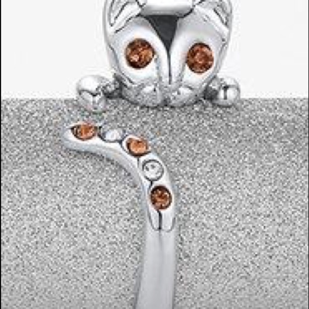 Cat ring with Swarovski crystals
